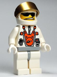 LEGO Minifigure-Mars Mission Astronaut with Helmet and Sunglasses, Smirk, and Headset-Space / Mars Mission-MM004-Creative Brick Builders
